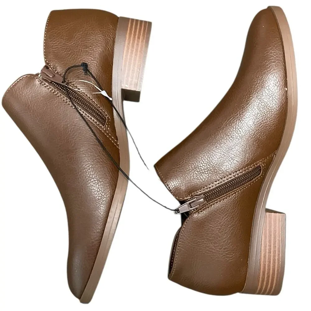 Kensie Ankle Boots Brown Size 7 NEW in Box - Picture 2 of 9